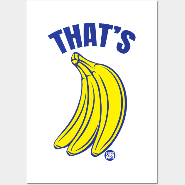 BANANAS Wall Art by toddgoldmanart